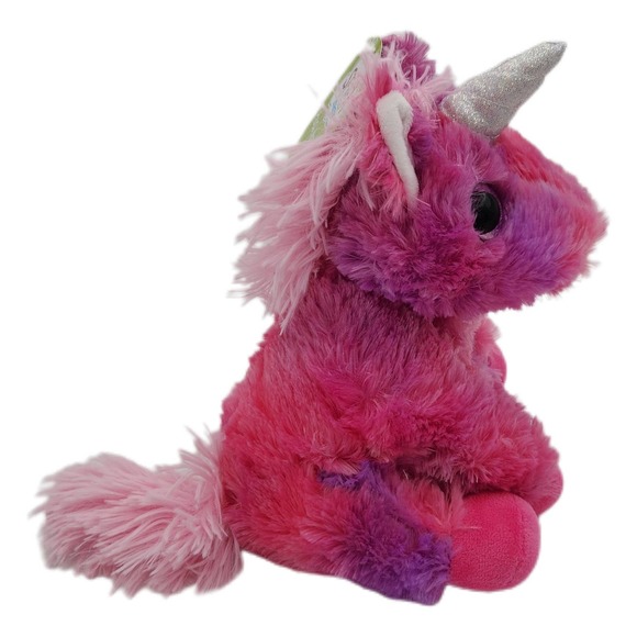 Spark Create Imagine Plush Animal Hot Pink Unicorn Large Jewel Eyes - Picture 2 of 6